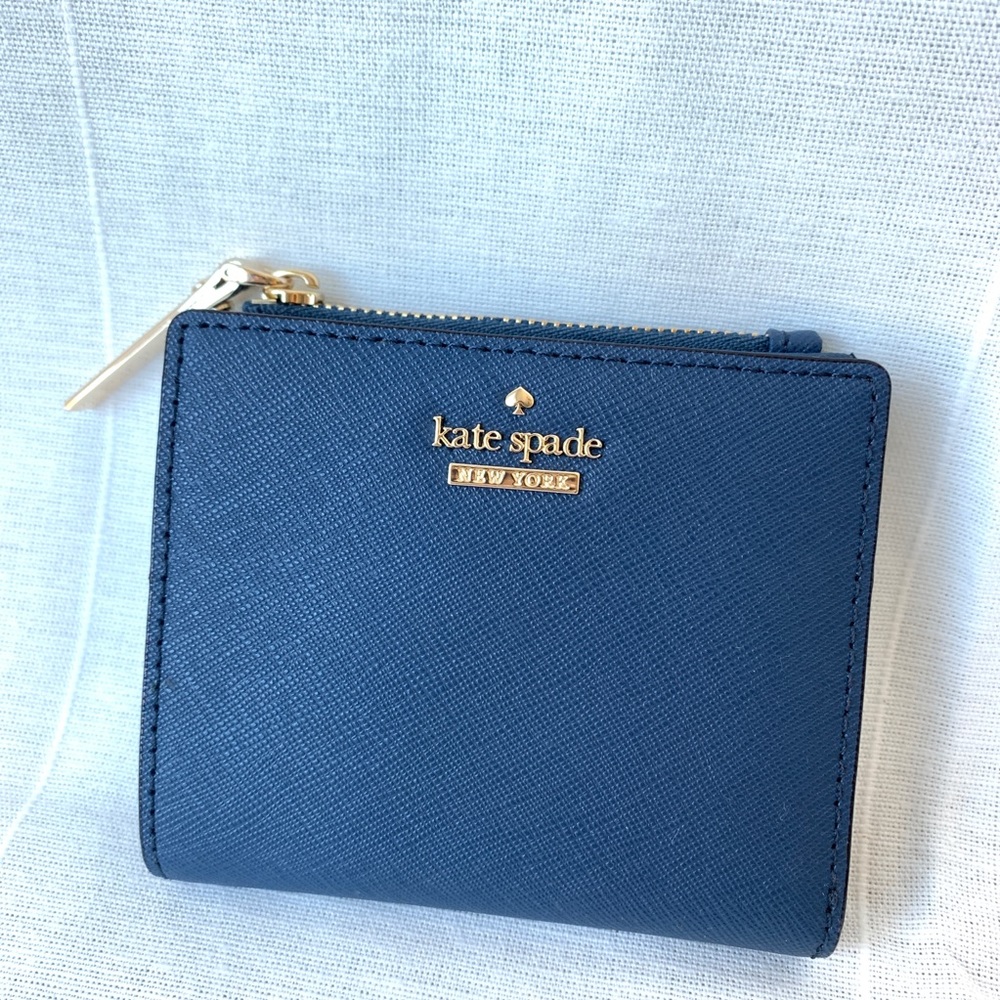 NWOT Kate Spade Blue Bifold Wallet